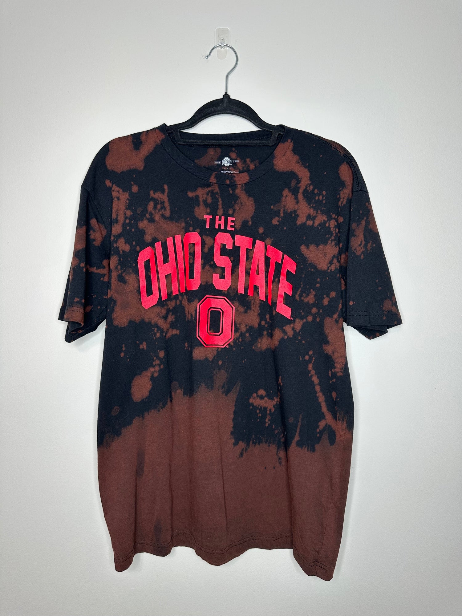 O-H-I-O T-Shirts, Upcycled & Bleached (All sizes)