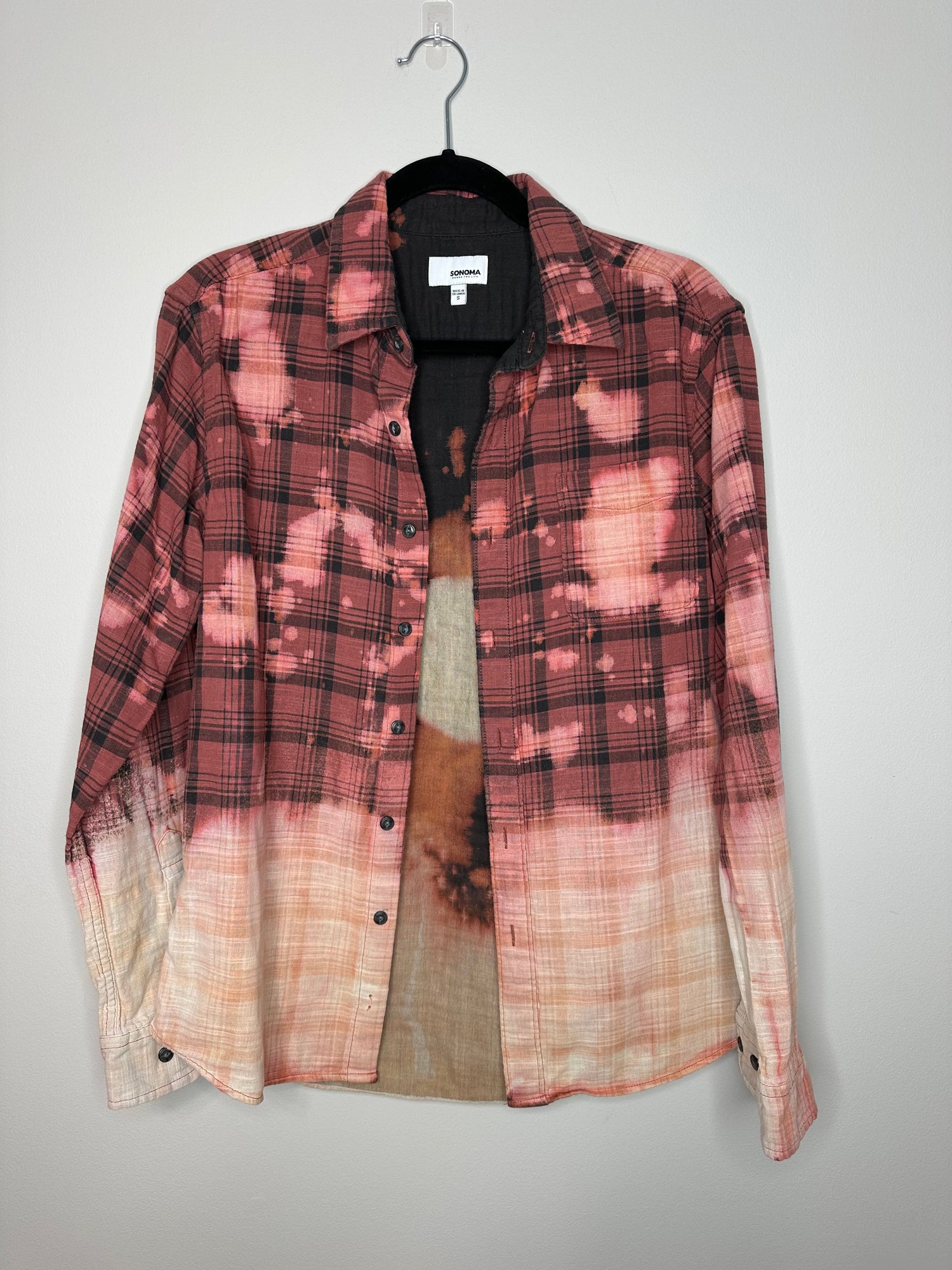 Small Flannels, Upcycled & Bleached