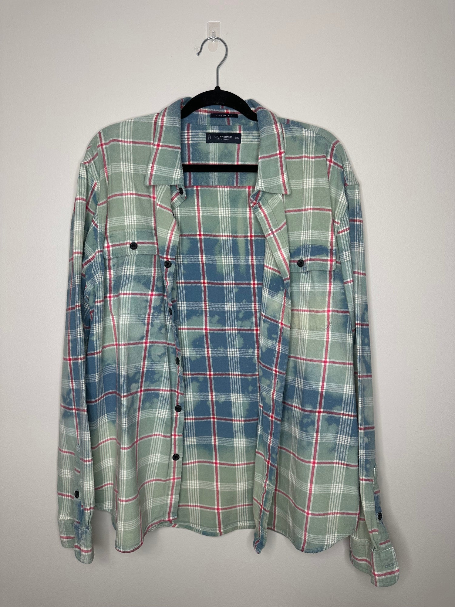 2XL+ Flannels, Upcycled & Bleached