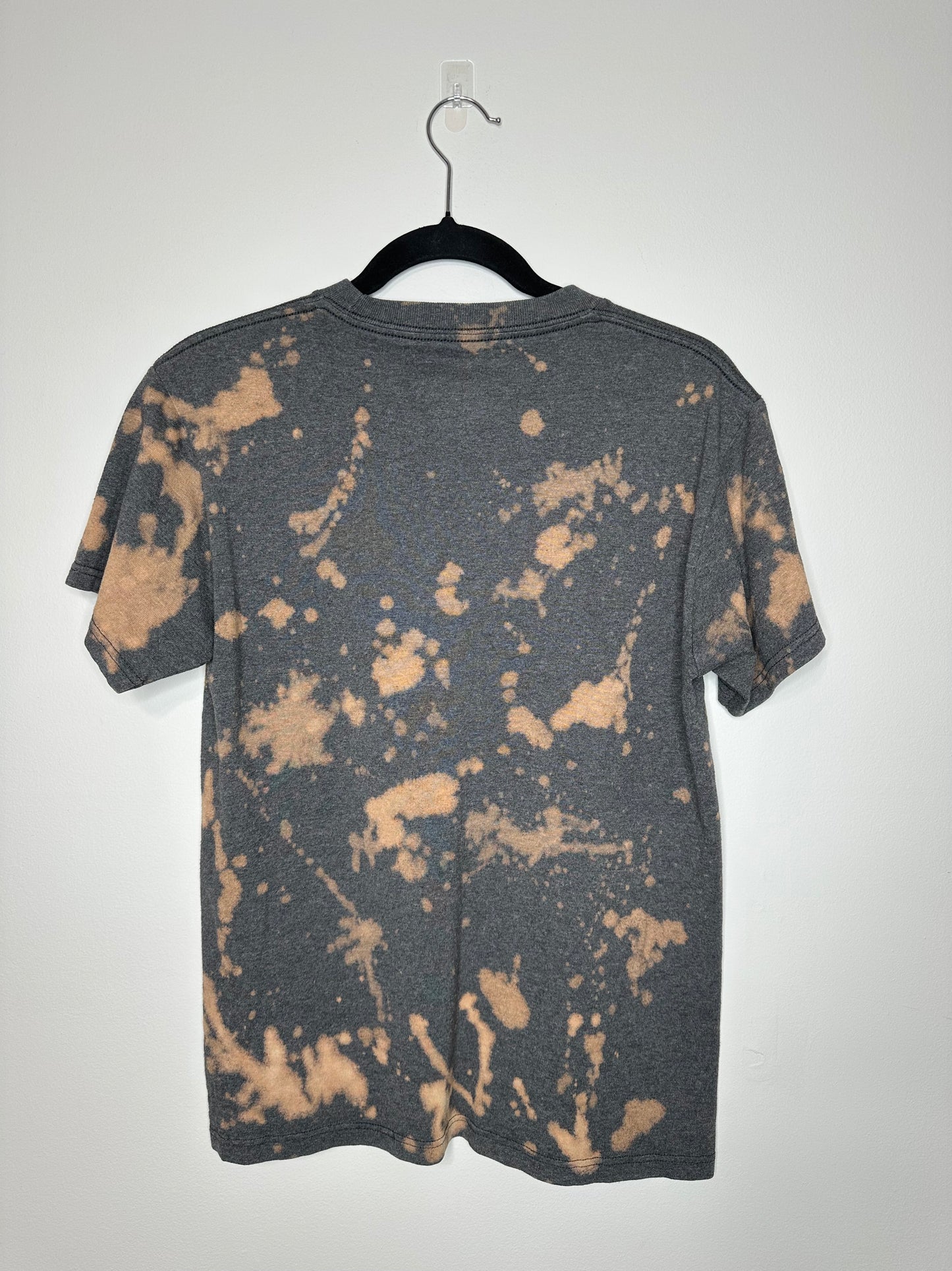 Small CLE Baseball, Upcycled, Bleached T-Shirt