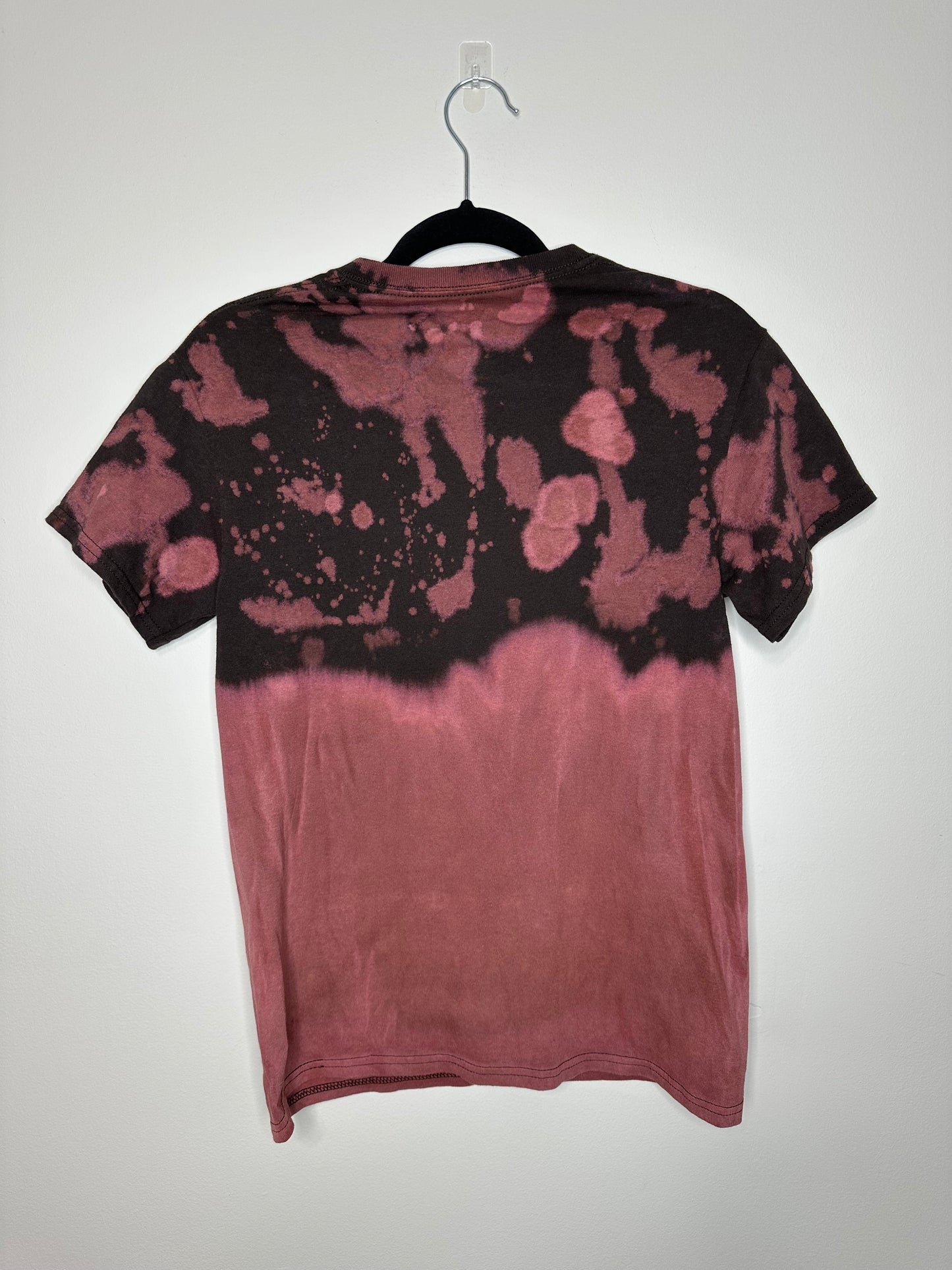 Small CLE Football, Upcycled, Bleached T-Shirt