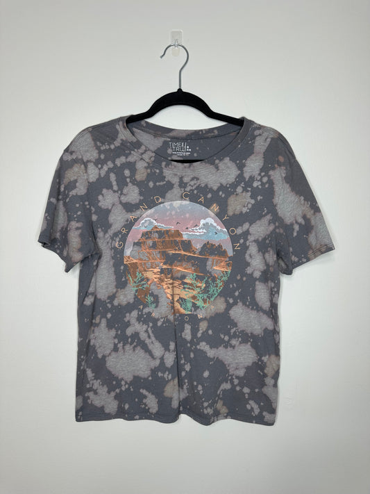 Small Grand Canyon, Upcycled, Bleached T-Shirt