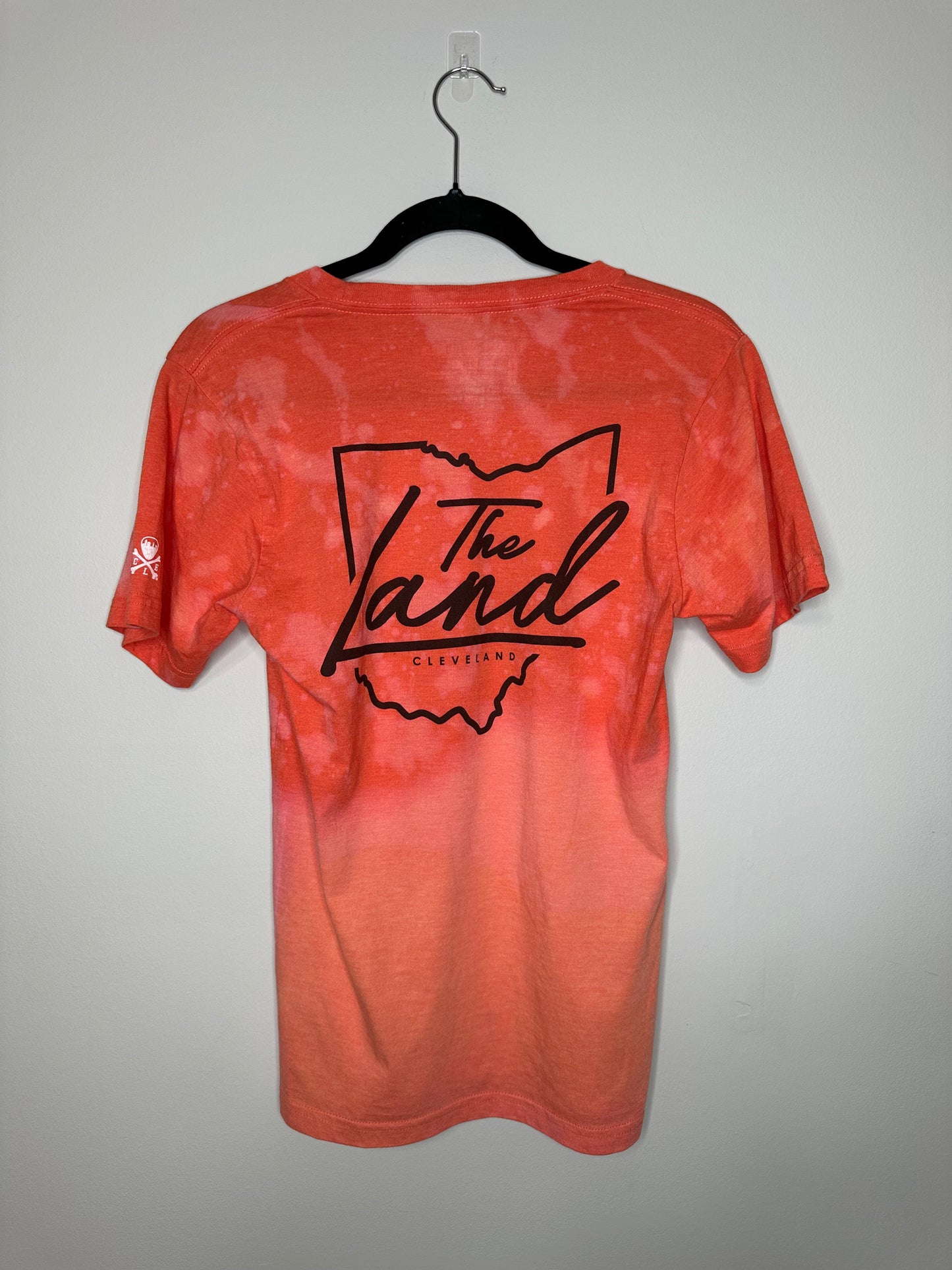 Small The Land, Upcycled, Bleached T-Shirt