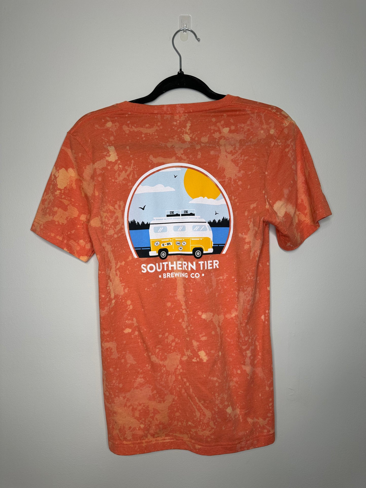 Small Southern Tier, Upcycled, Bleached T-Shirt