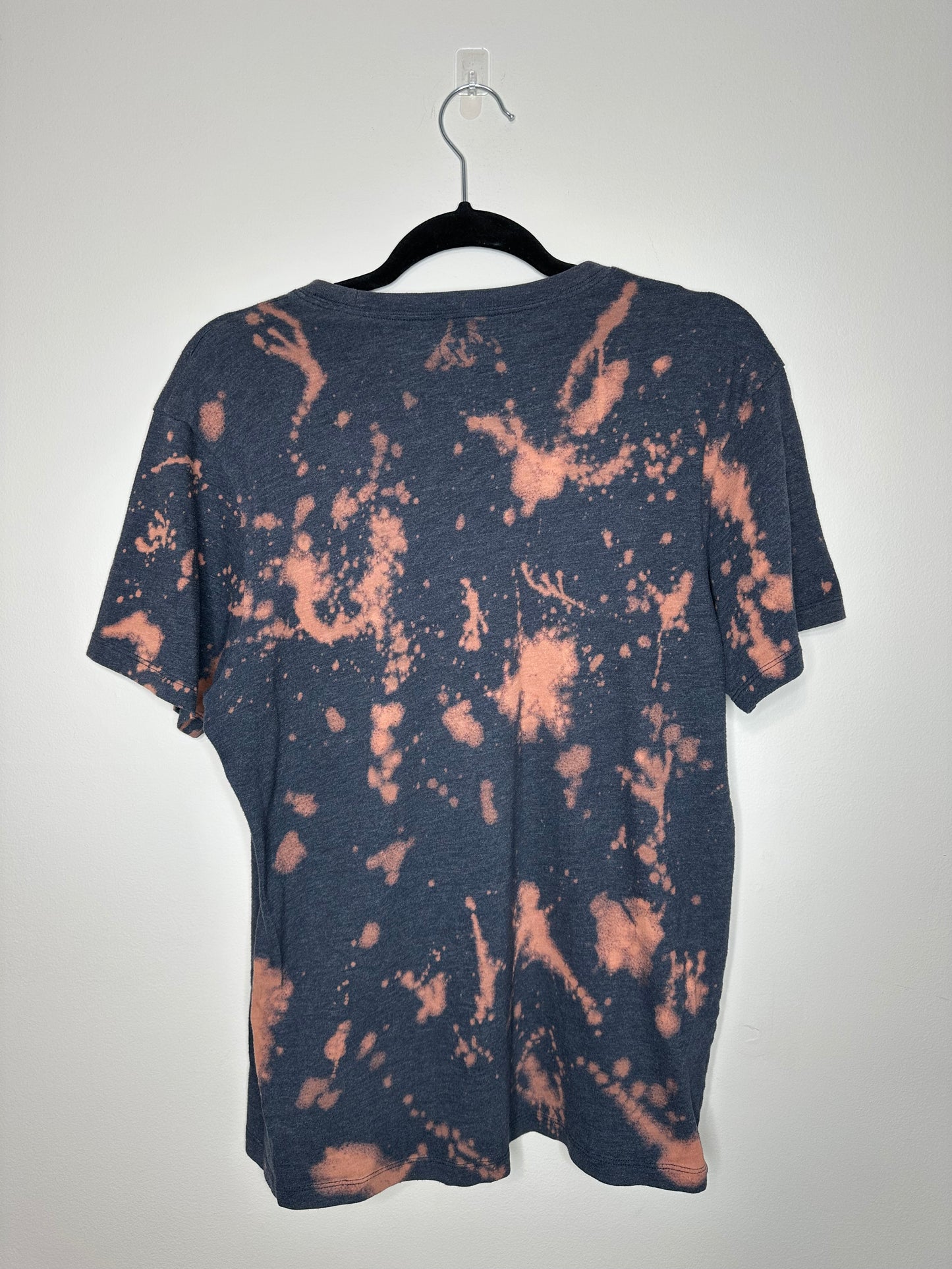 Medium CLE Baseball, Upcycled, Bleached T-Shirt