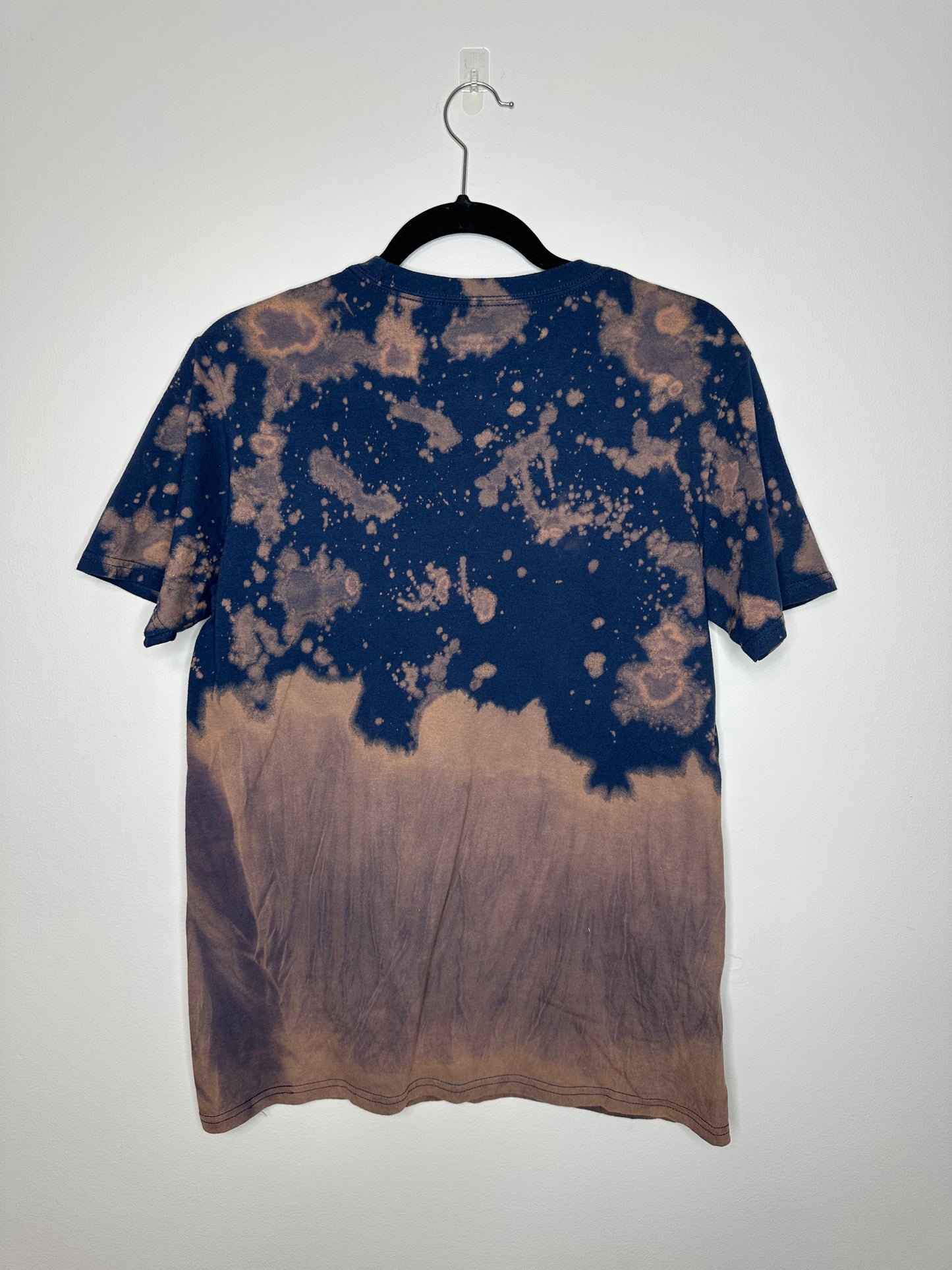 Medium CLE Baseball, Upcycled, Bleached T-Shirt