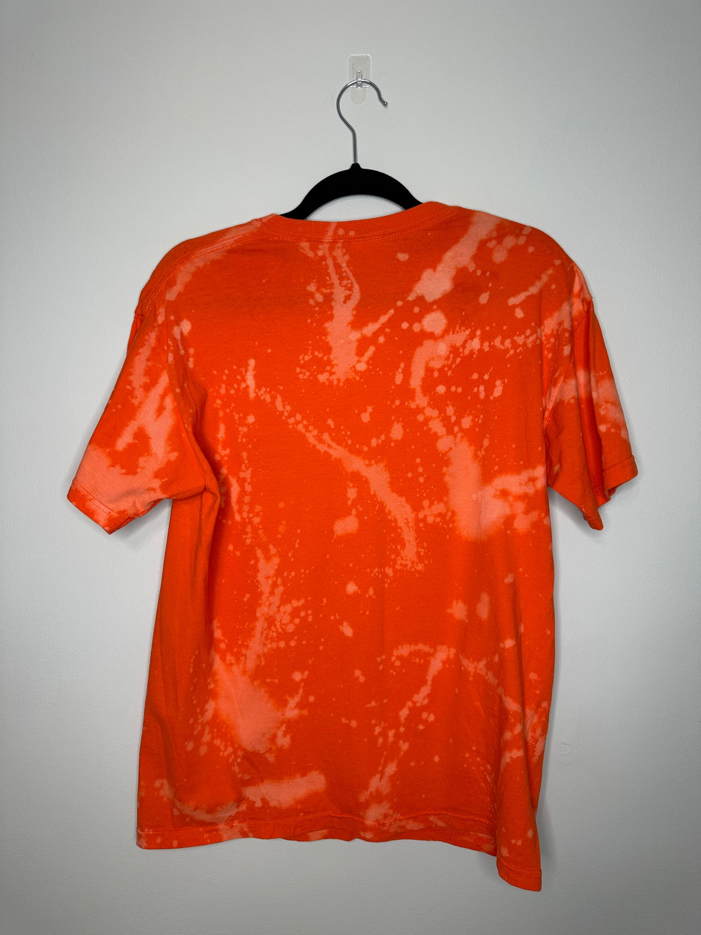 Medium CLE Football, Upcycled, Bleached T-Shirt