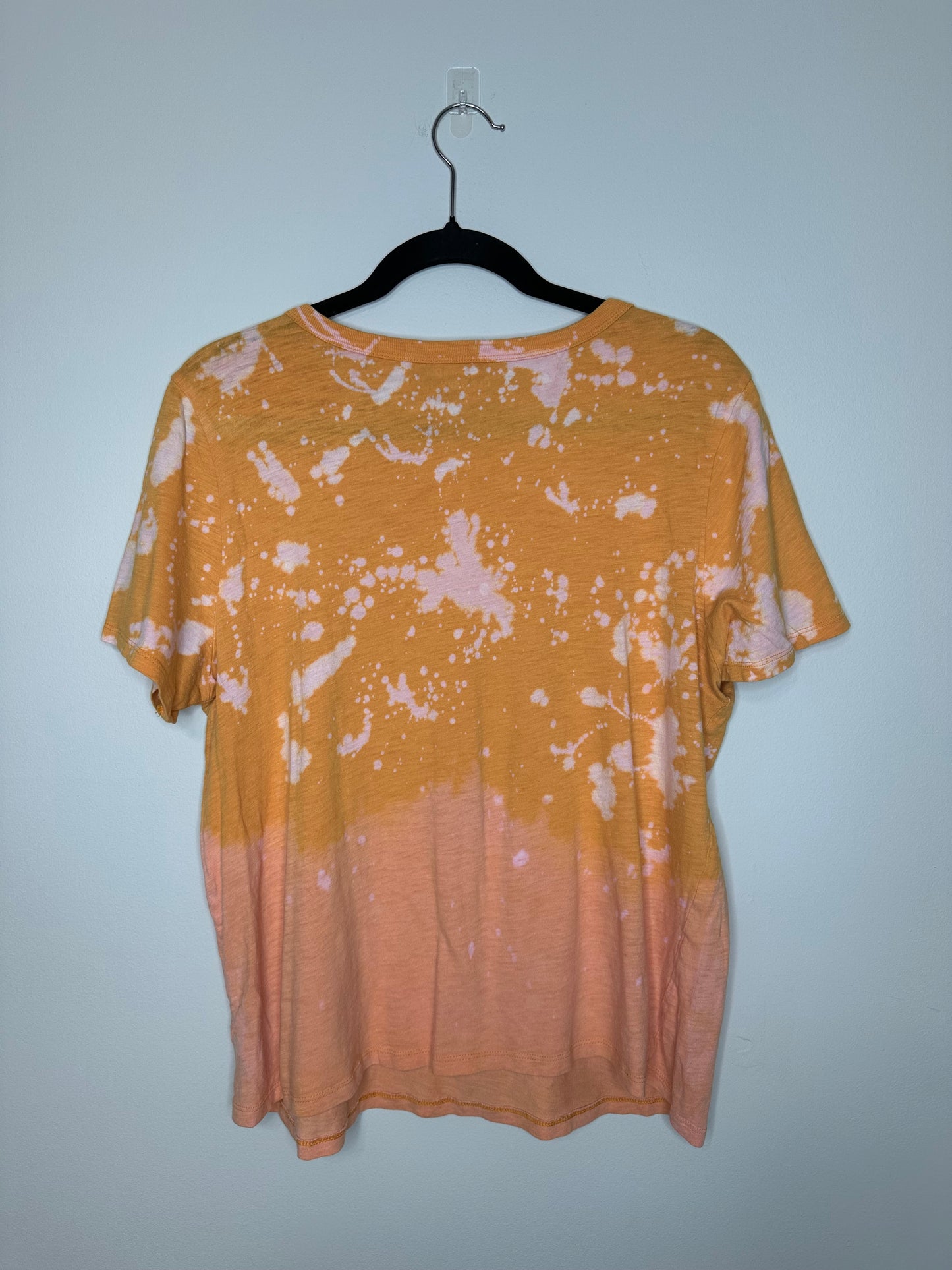 Large Sunshine Vibes, Upcycled, Bleached T-Shirt