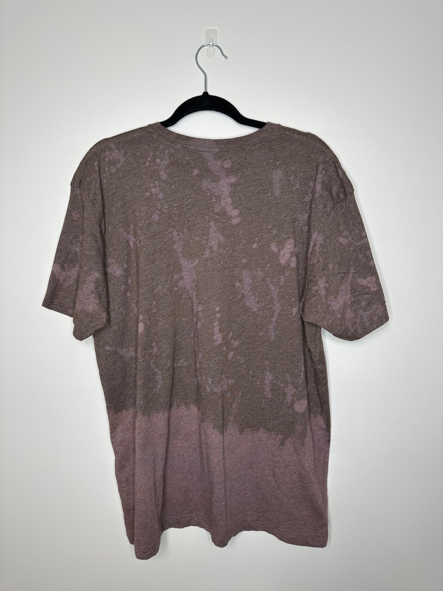 X-Large CLE Football, Upcycled, Bleached T-Shirt