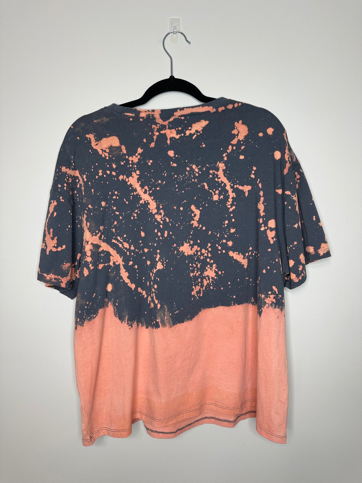 X-Large Bronco, Upcycled, Bleached T-Shirt