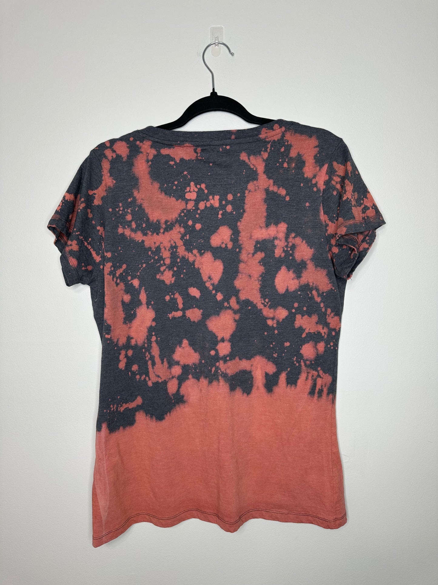 2XL, O-H-I-O, Upcycled, Bleached T-Shirt