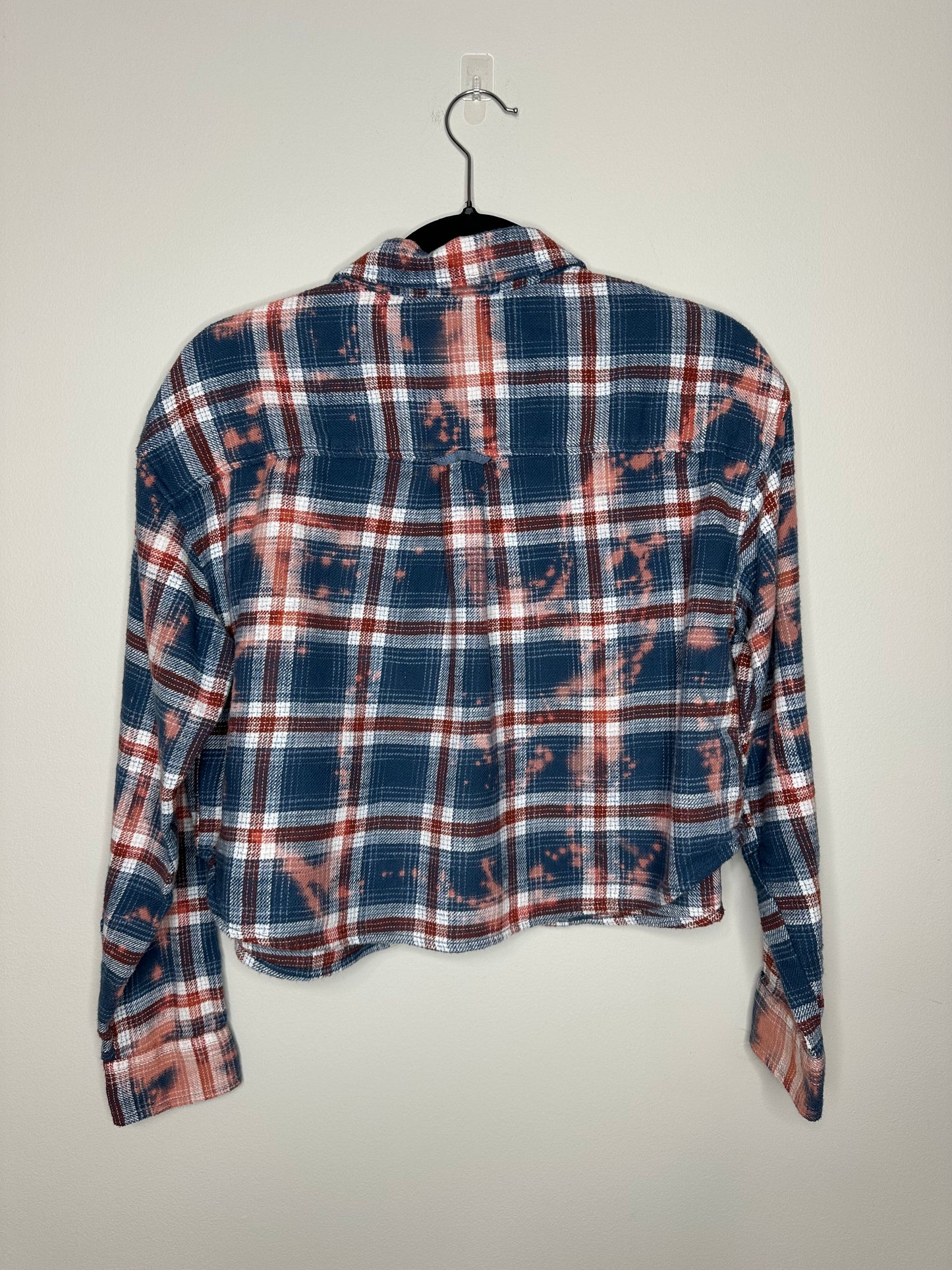 Small, Upcycled, Bleached Flannel