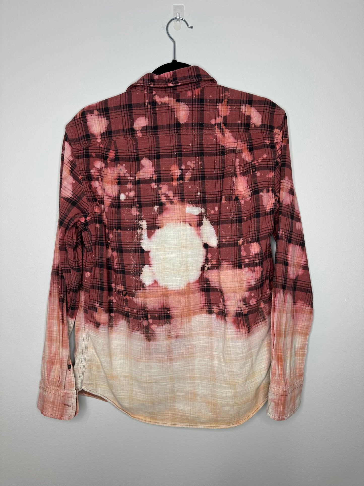 Small, Upcycled, Bleached Flannel