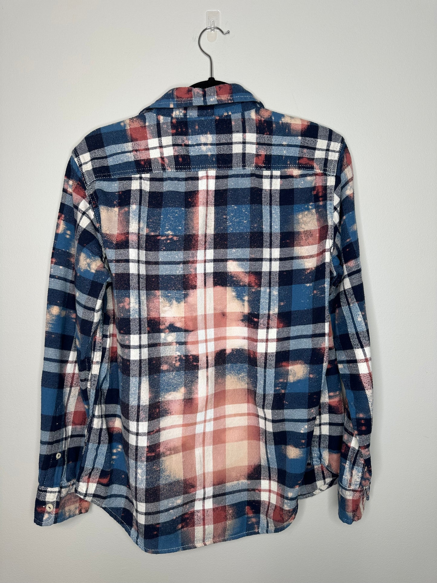 Small, Upcycled, Bleached Flannel