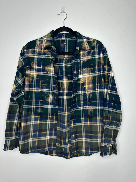 Small, Upcycled, Bleached Flannel