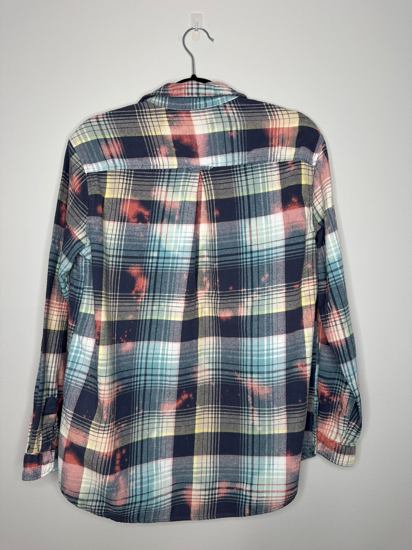 Small, Upcycled, Bleached Flannel