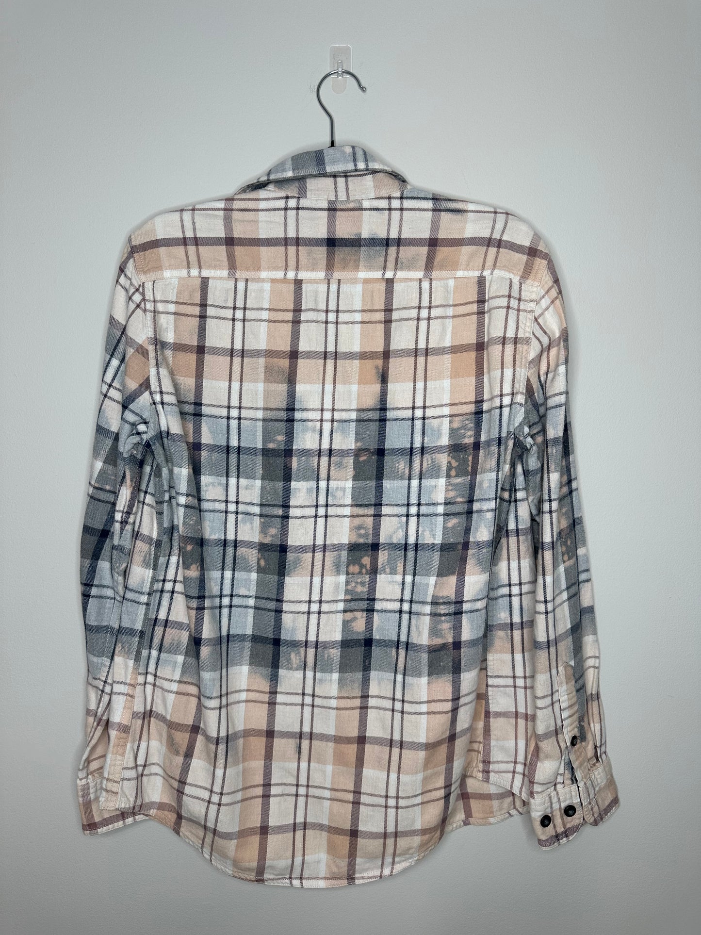 Small, Upcycled, Bleached Flannel