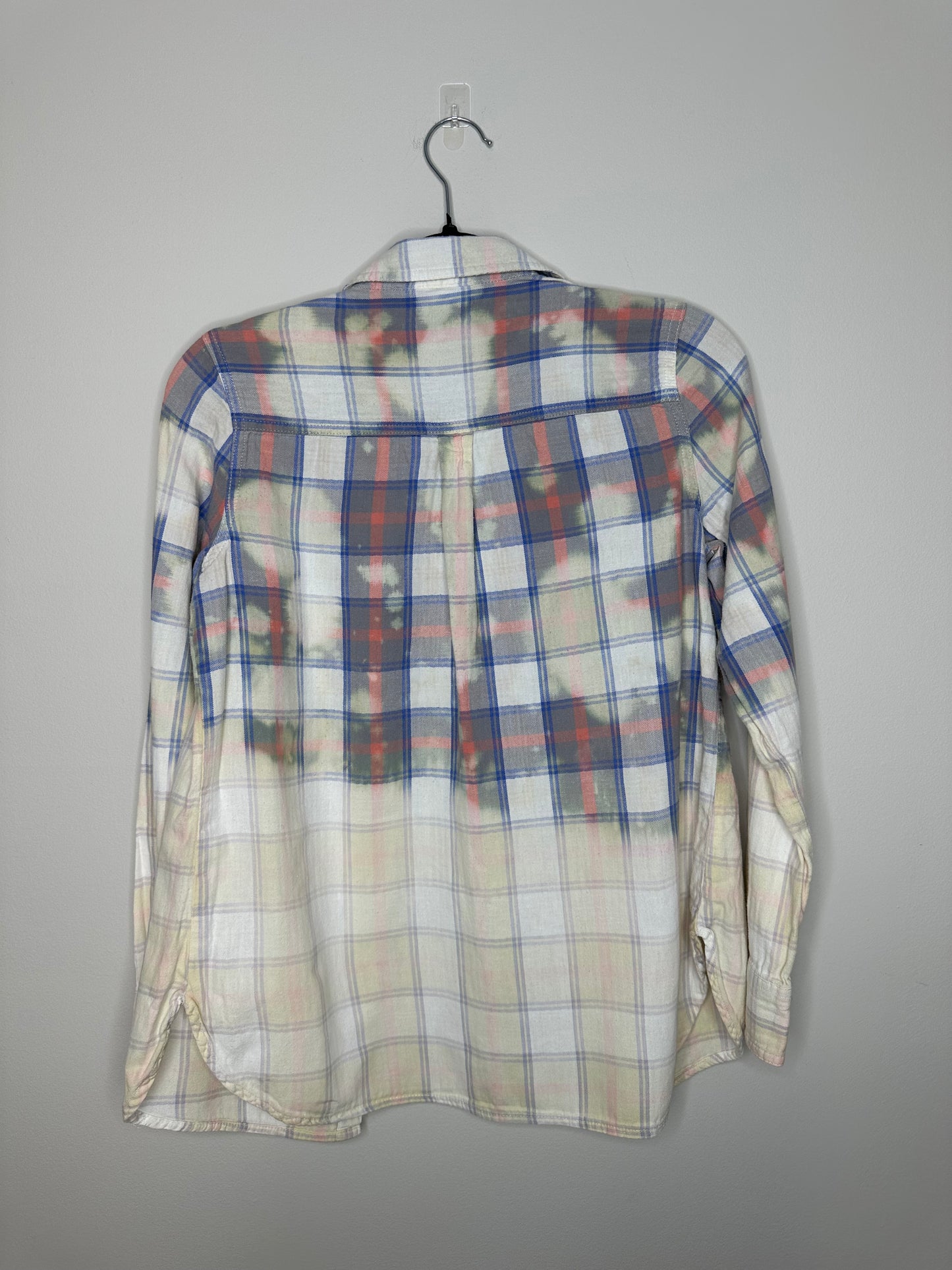 Small, Upcycled, Bleached Flannel