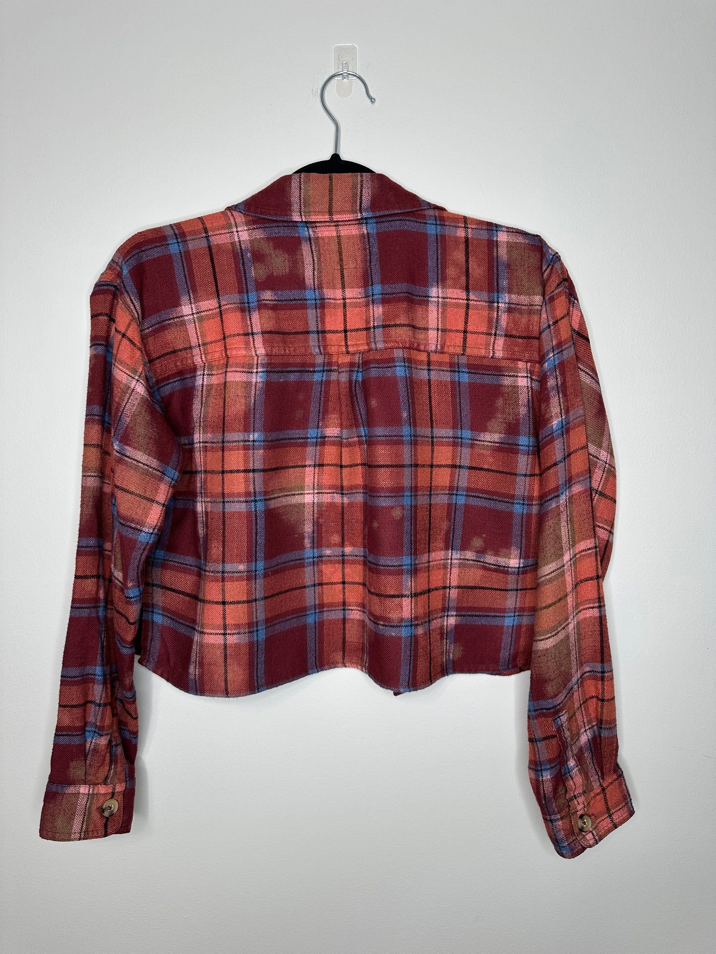 Medium, Upcycled, Bleached Flannel