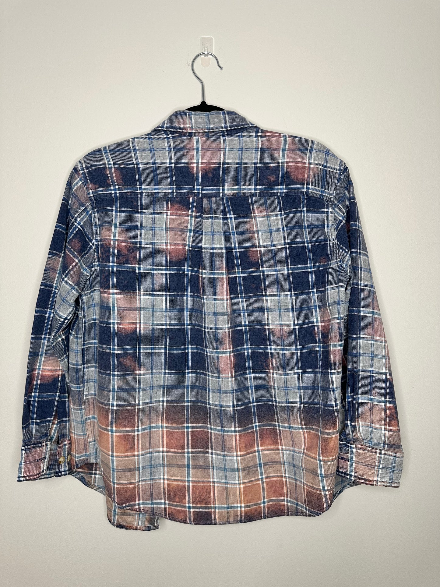 Medium, Upcycled, Bleached Flannel