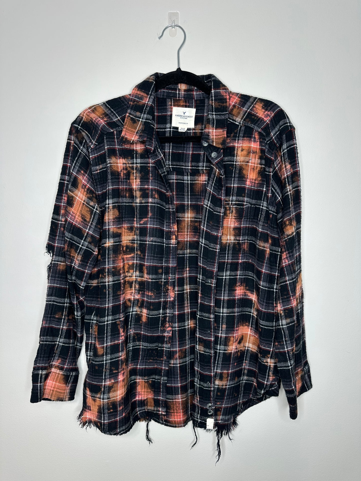 Medium, Upcycled, Bleached Flannels