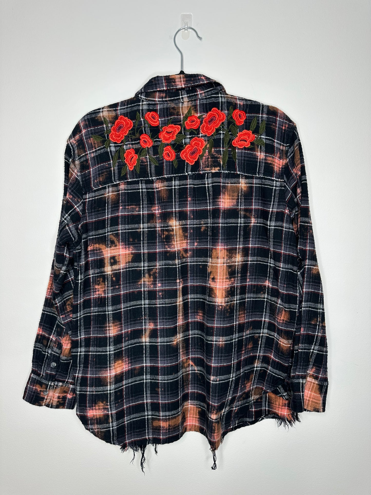 Medium, Upcycled, Bleached Flannels