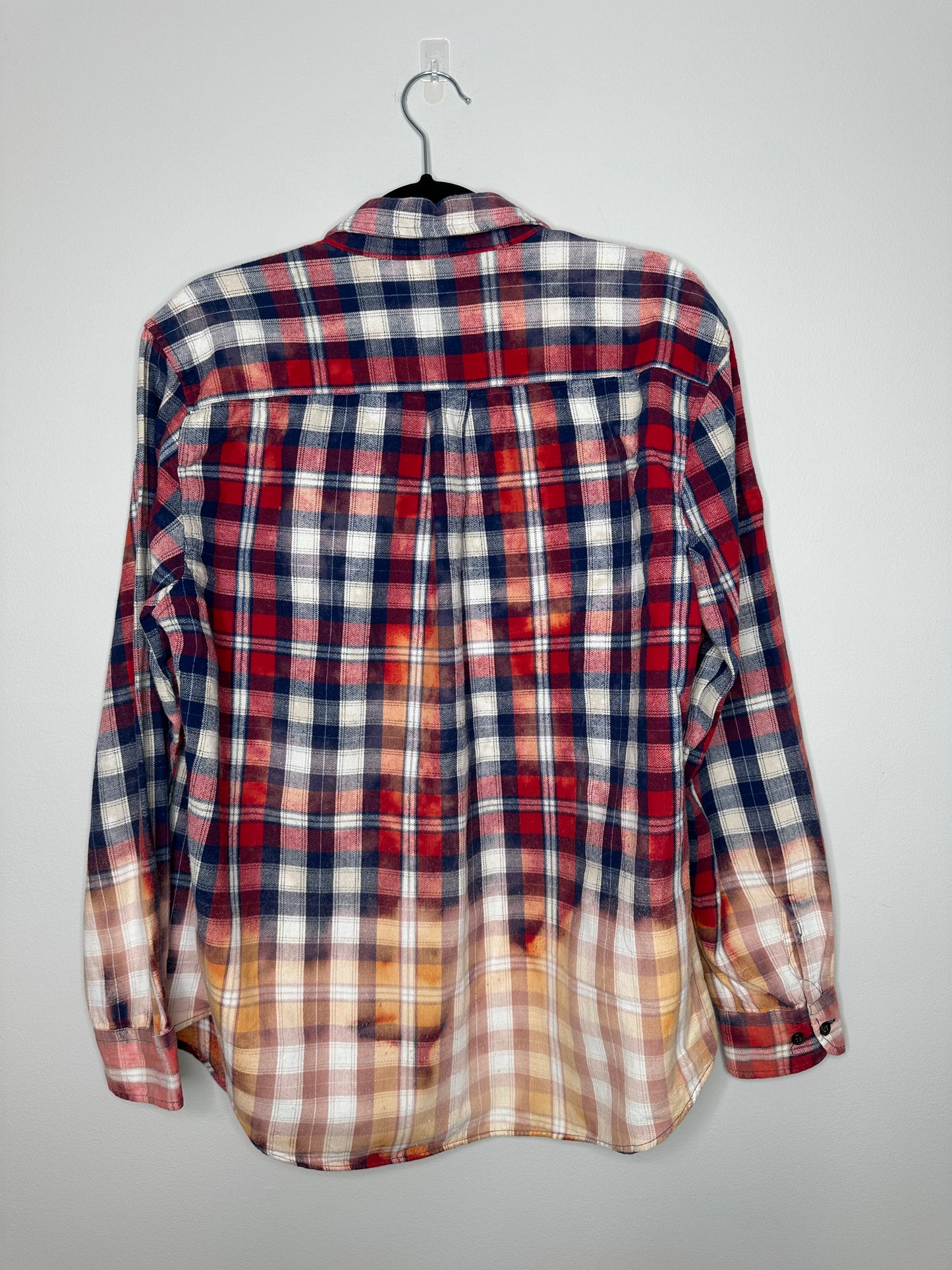 Medium, Upcycled, Bleached Flannel