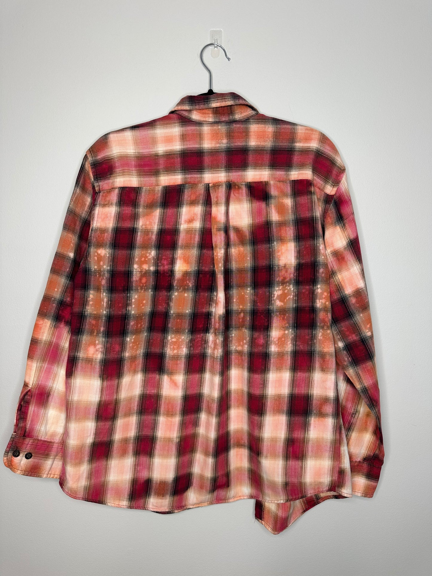 Medium, Upcycled, Bleached Flannel