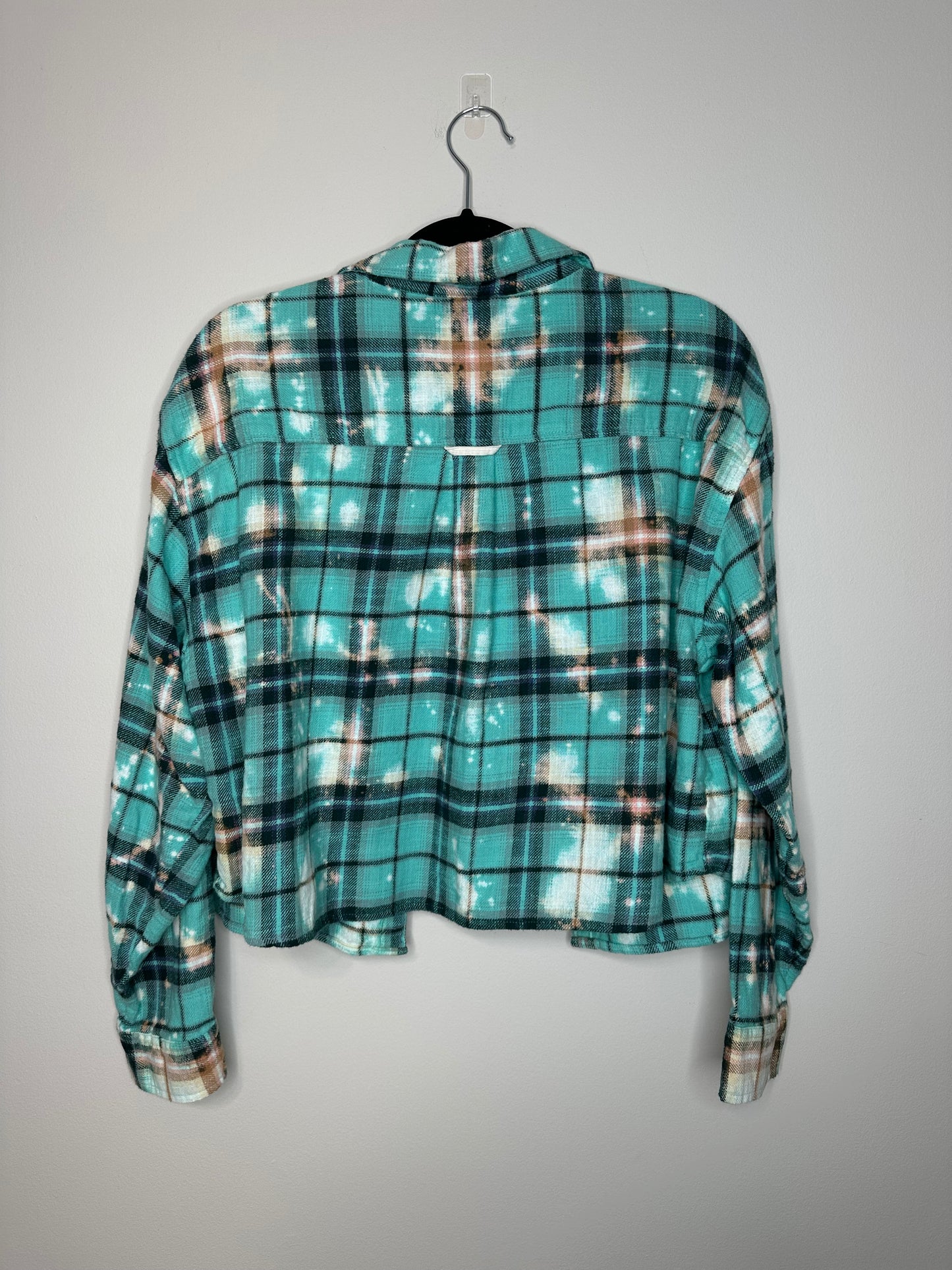 Large, Upcycled, Bleached Flannel