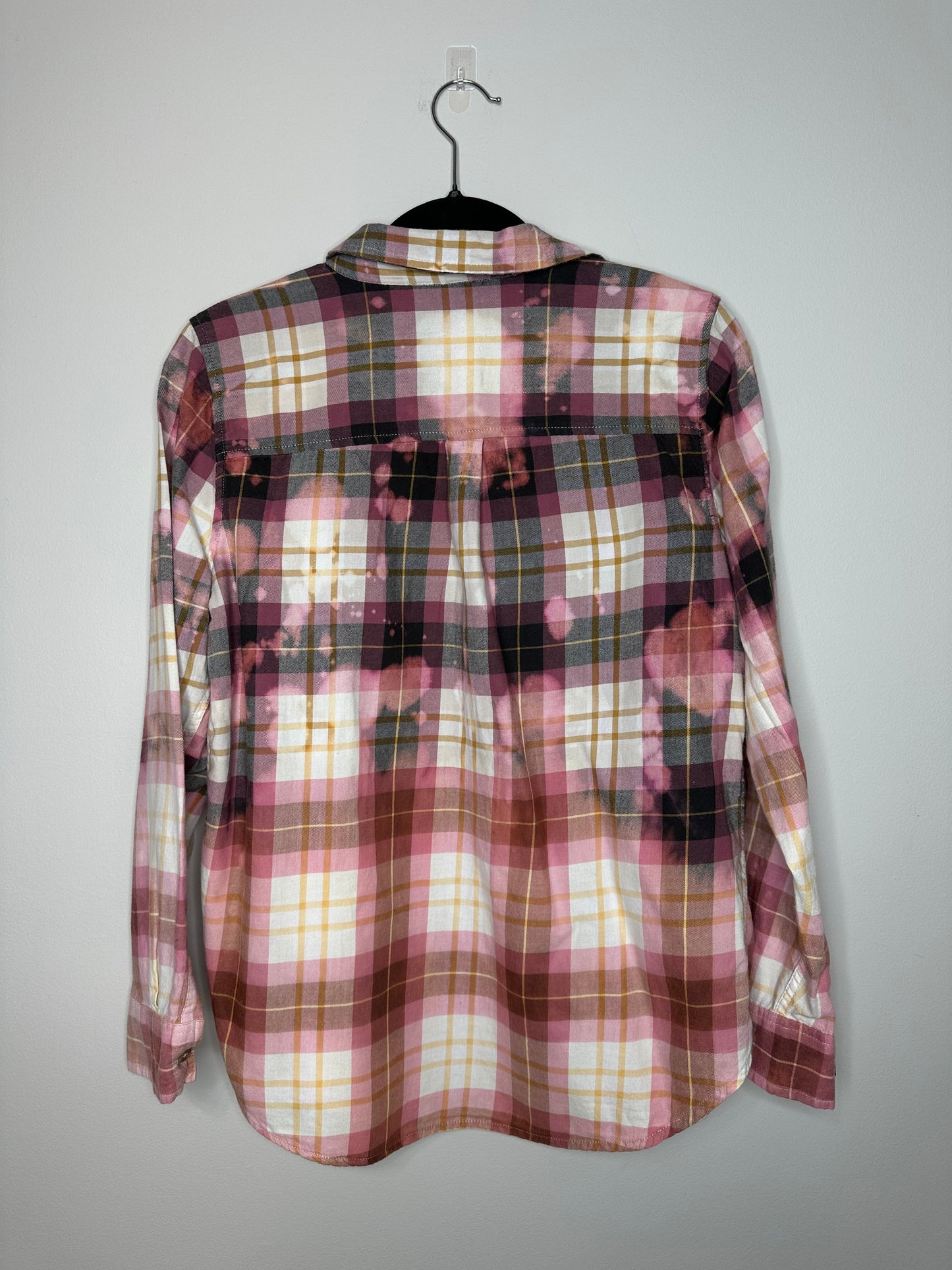 Large, Upcycled, Bleached Flannel