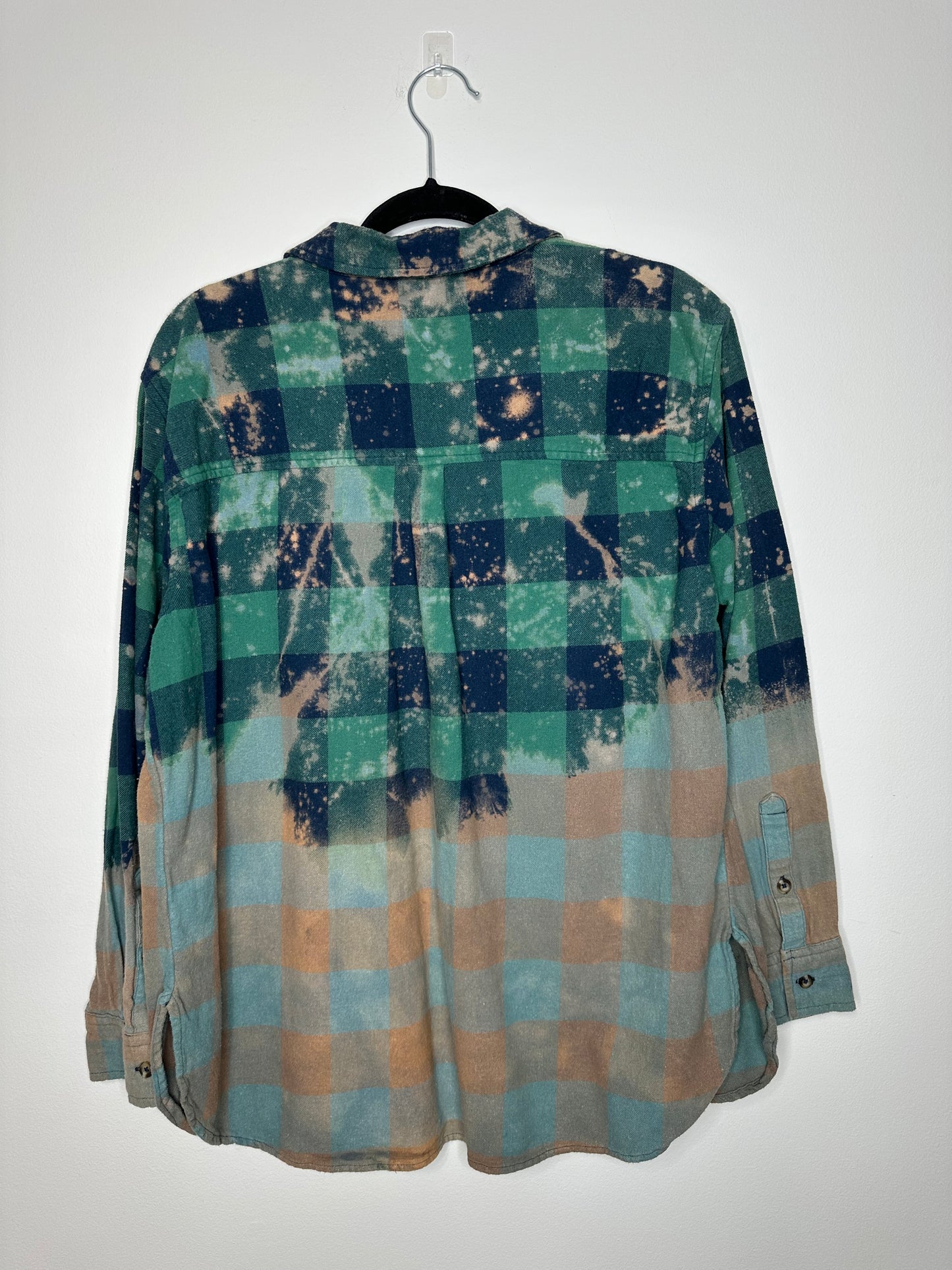 Large, Upcycled, Bleached Flannel