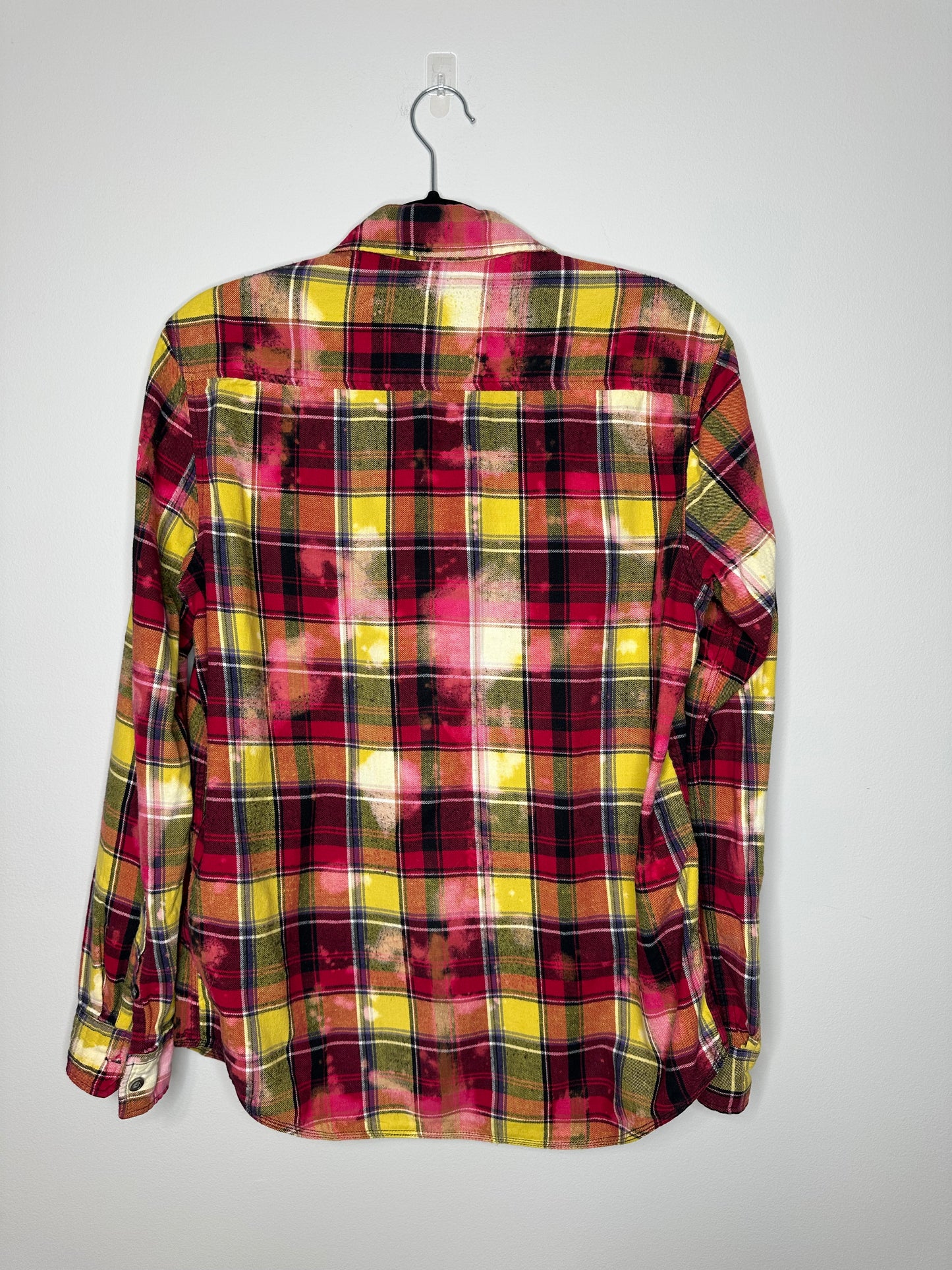 Large, Upcycled, Bleached Flannel