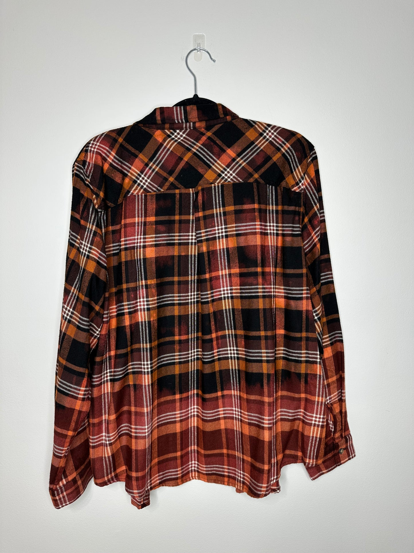 X-Large, Upcycled, Bleached Flannel