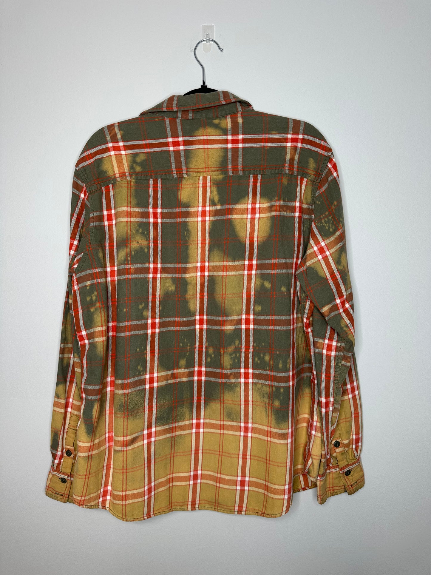 2XL+, Upcycled, Bleached Flannel