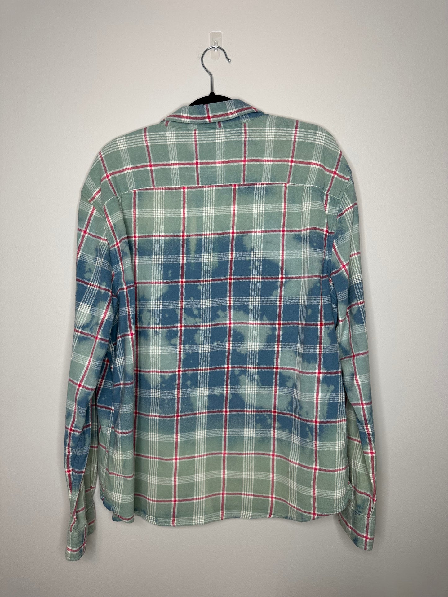 2XL+, Upcycled, Bleached Flannel